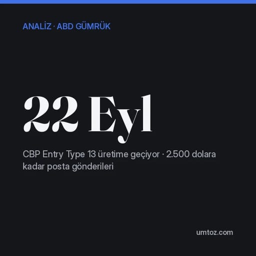 Koyu renkli kart: Entry Type 13 22 Eylül'de devreye giriyor. ABD'ye posta yoluyla gönderim için ne değişiyor
